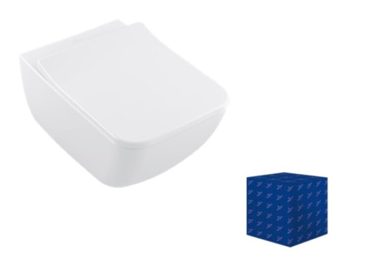 4615RL01 Унитаз Villeroy&Boch Verity Line, безободковый, тип установки-подвесной