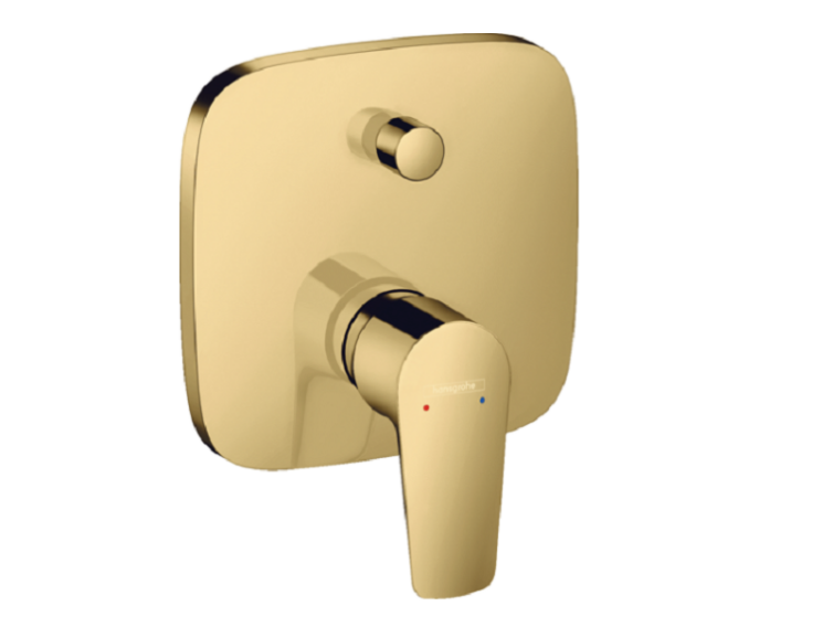 71745990 Смеситель для душа, Hansgrohe, Talis E, цвет-полированное золото