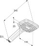 406300575 Душевой комплект Klud PURE&STYLE, 7 предметов, смеситель-в комплекте