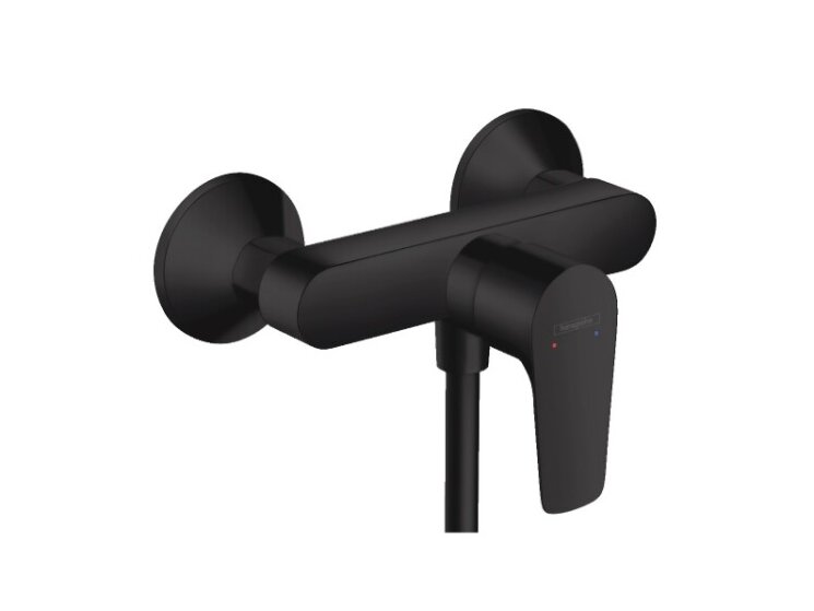 71760670 Смеситель для душа, Hansgrohe, Talis E, цвет-черный матовый