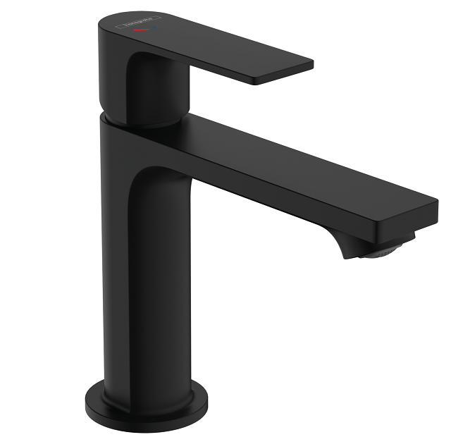 72560670 Смеситель для раковины, Hansgrohe, Rebris E, CoolStart, цвет-черный матовый