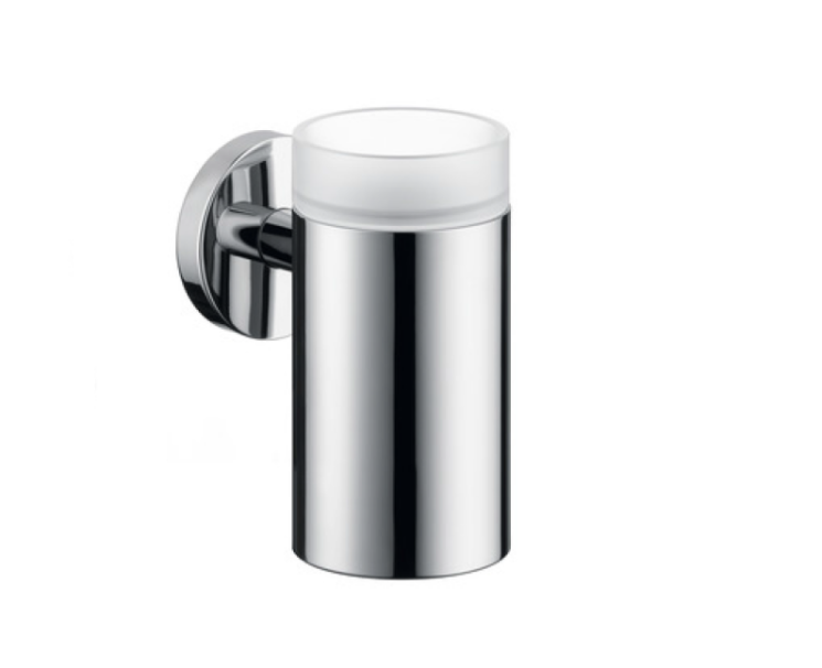 Стакан Hansgrohe Logis, одинарный,  материал стакана-латунь/хрусталь