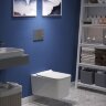 082121 Унитаз BERGES подвесной безободковый FLOE 55 см, сиденье дюропласт Floe Slim SO, микролифт, быстросъем