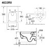 4633R0R1 Унитаз Villeroy&Boch Memento 2.0, с открытым смывным краем , тип установки-подвесной 