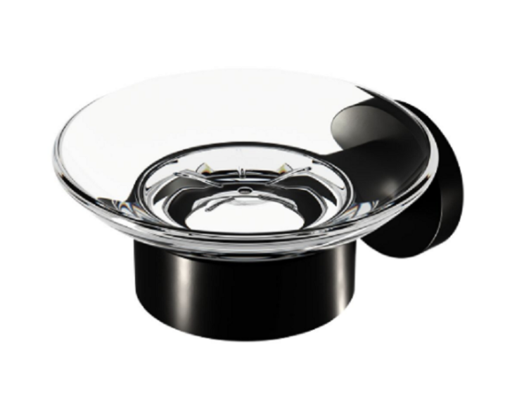 Мыльница Geesa Nemox Black, настенный