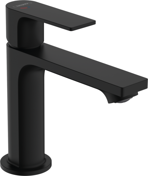 72589670 Смеситель для раковины, Hansgrohe, Rebris E, CoolStart EcoSmart+, цвет-черный матовый