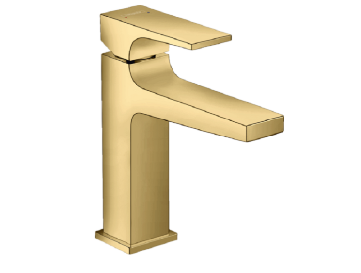 32507990 Смеситель для раковины, Hansgrohe, Metropol, цвет-полированное золото