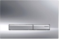 115.788.21.2 Клавиша смыва Geberit Sigma 50, для унитаза, ширина, мм-246, высота, мм-164, тип смыва-двойной, тип управления-механический, цвет-глянцевый хром, в комплекте-крепеж
