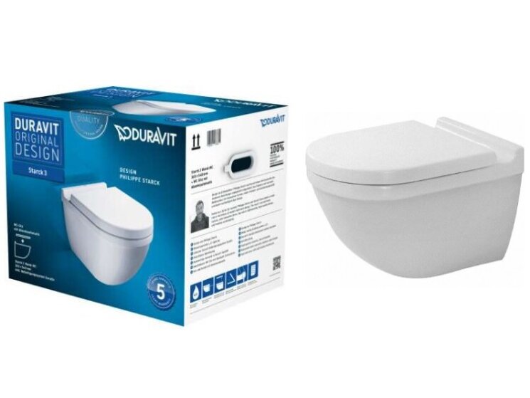 42250900A1 Унитаз Duravit Starck 3, тип установки-подвесной