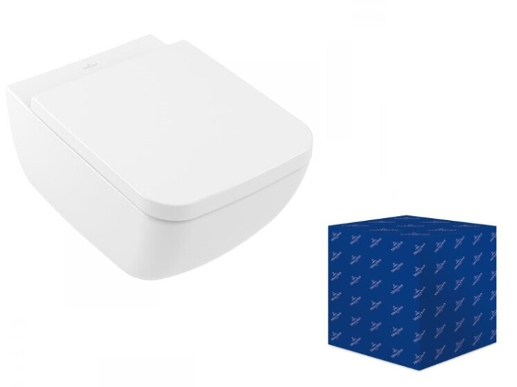 4626HS01 Унитаз Villeroy&Boch Collaro, безободковый, тип установки-подвесной 