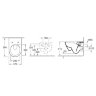 5C98A101 Унитаз Villeroy&Boch Verity Design 2.0, безободковый, тип установки-подвесной 