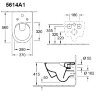 5614A101 Унитаз Villeroy&Boch Subway 2.0, с открытым смывным краем , тип установки-подвесной 