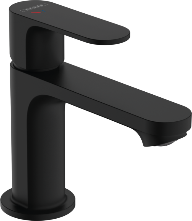 72586670 Смеситель для раковины, Hansgrohe, Rebris S, CoolStart EcoSmart+, цвет-черный матовый