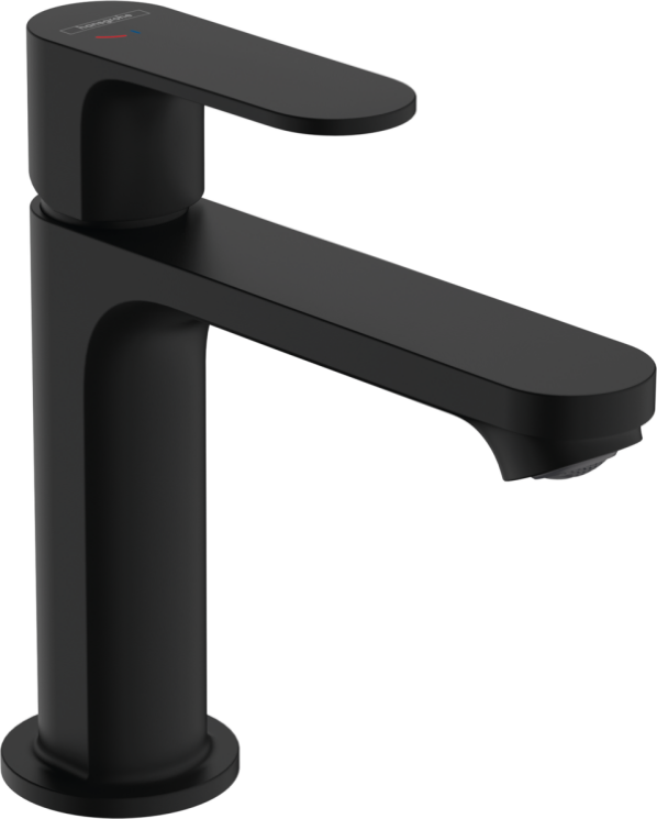 72588670 Смеситель для раковины, Hansgrohe, Rebris S, CoolStart EcoSmart+, цвет-черный матовый