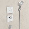 15736400 Запорно-переключающее устройство Hansgrohe ShowerSelect, тип вентиля-запорный/переключающий, на 3 потребителя, цвет-белый/хром
