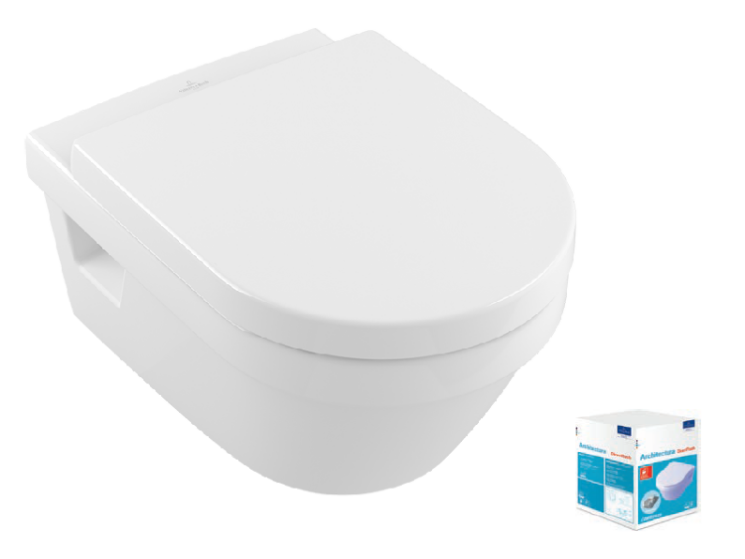 5684HR01 Унитаз Villeroy&Boch Architectura, безободковый, тип установки-подвесной