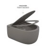 EGO XL, матовый серый, микролифт, быстросъёмное