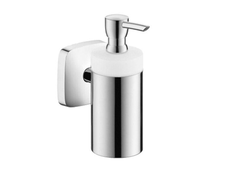 Дозатор для жидкого мыла Hansgrohe PuraVida, механический (нажимной), настенный